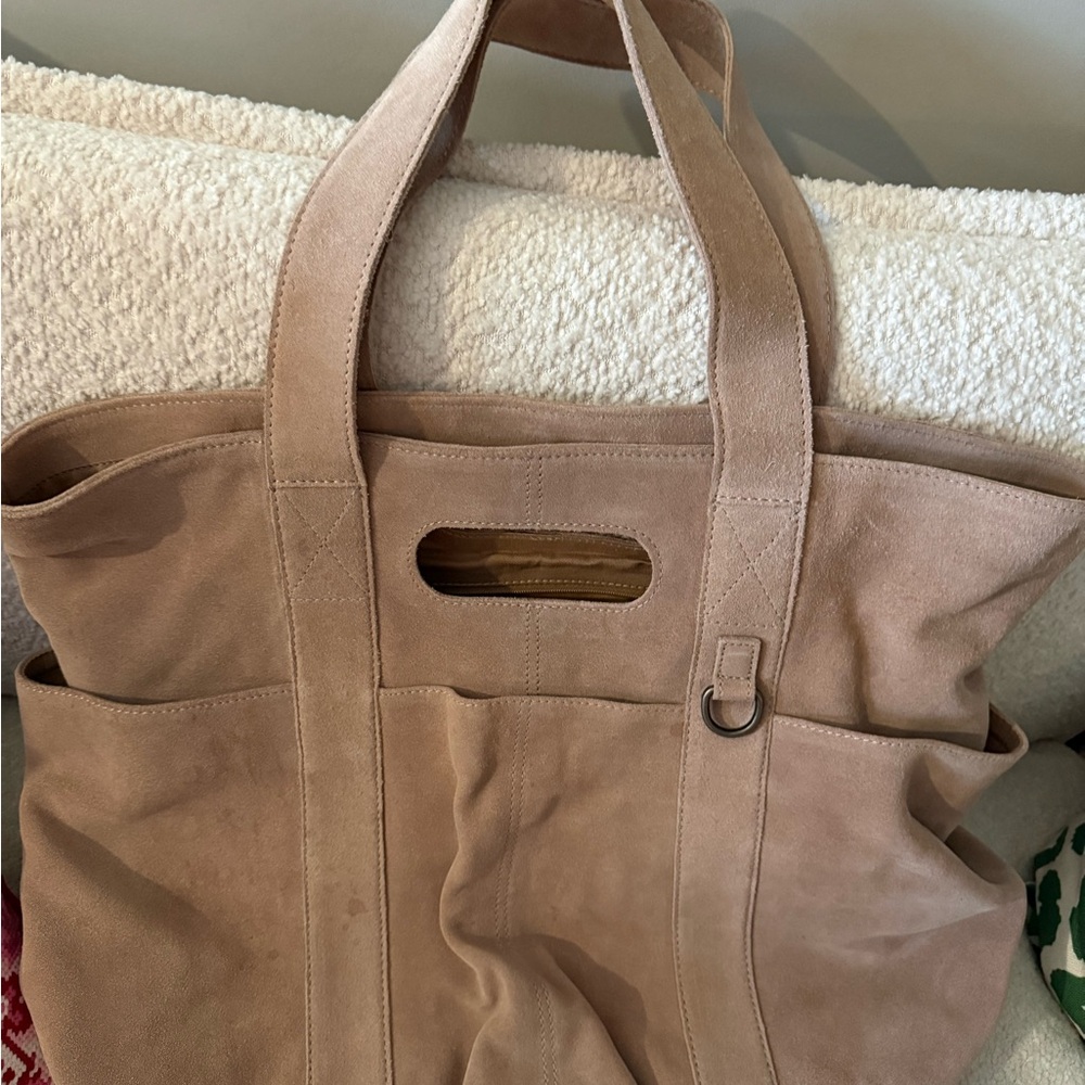Free People Suede Caravan Tote Bag